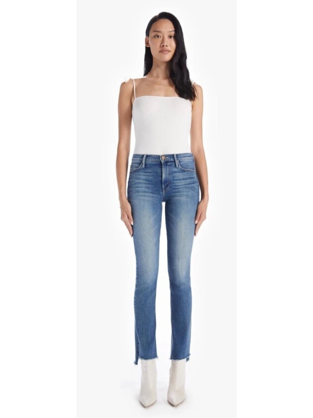 Mother‎ Denim The Runaway Step Fray Flare Jeans Size 25